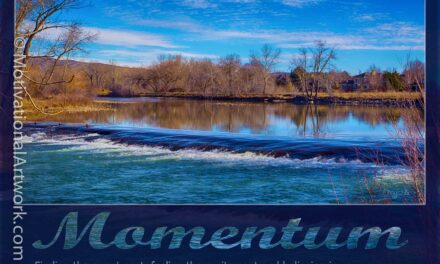 Momentum: Finding the sweet spot, feeling the excitement and believing in your success.